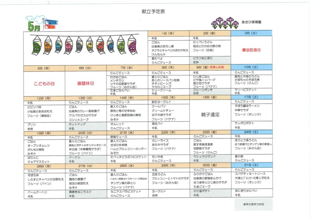 令和７年５月分
